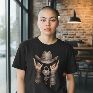 Black Graphic Short Sleeve Tee